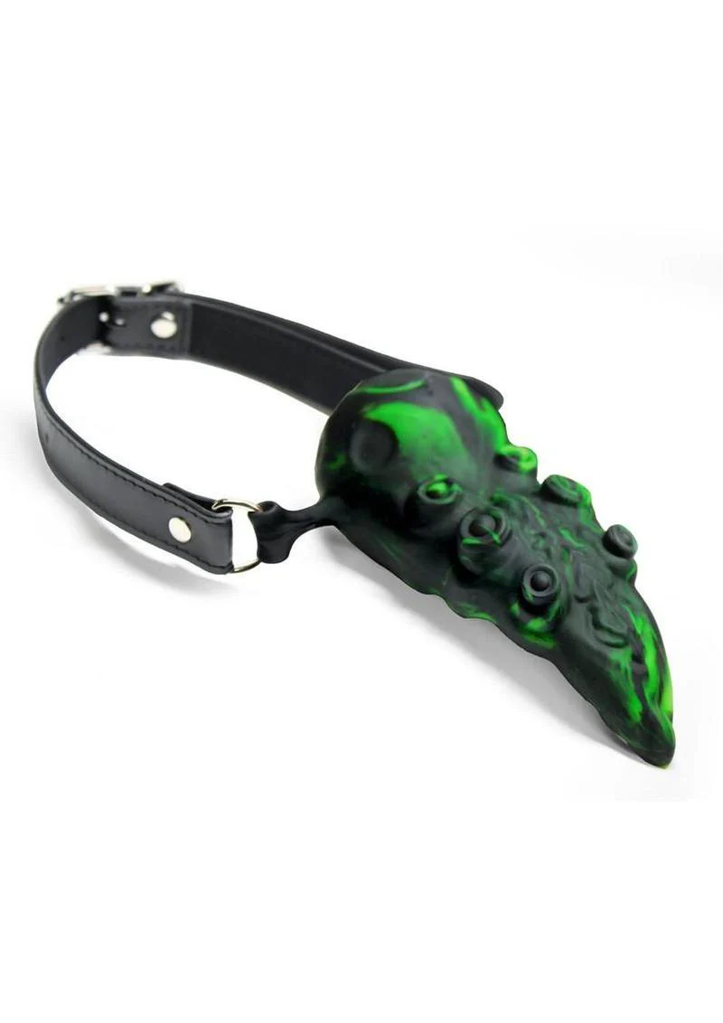 Dragon's Lick Vibrating Rechargeable Silicone Oral Enhancer with Harness