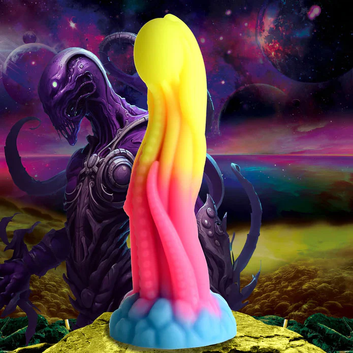 Glowing Tendrils Dildo - Glow in the Dark - Image 3
