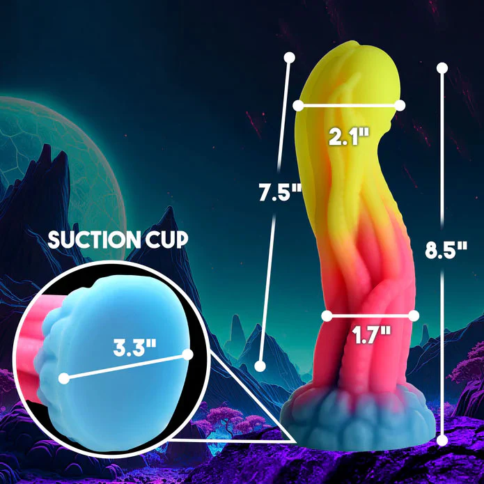 Glowing Tendrils Dildo - Glow in the Dark - Image 4