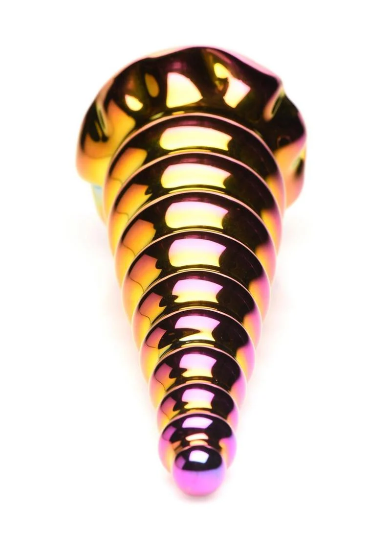 Prismatic Unicorn Horn Glass Dildo - Image 3