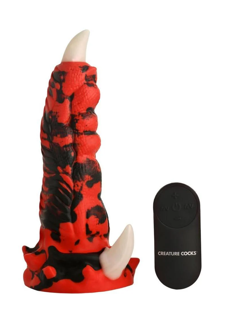 Red Talon Vibrating Dragon Dildo