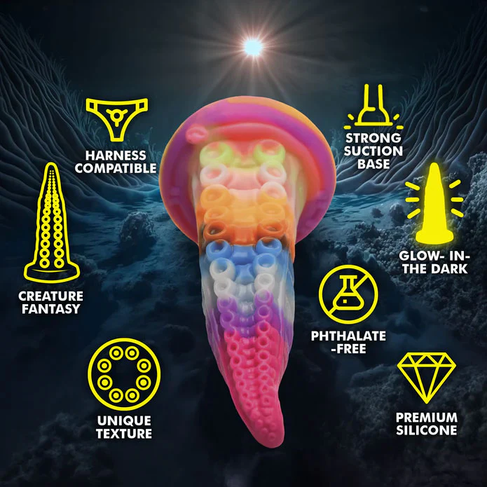 The Illuminator Tentacle Dildo - Glow In The Dark - Image 4